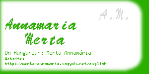 annamaria merta business card